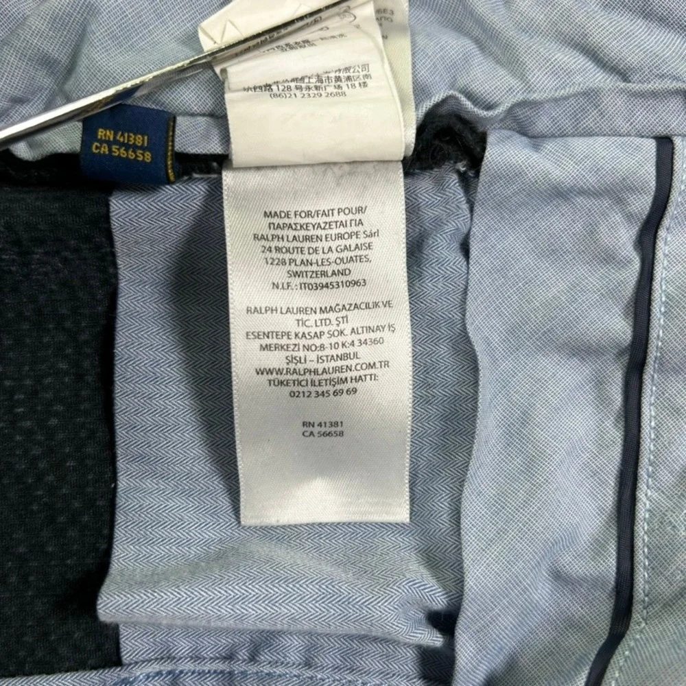 Polo Ralph Lauren Stretch Classic Fit Corduroy Pants Men 40x30 Black Casual Work